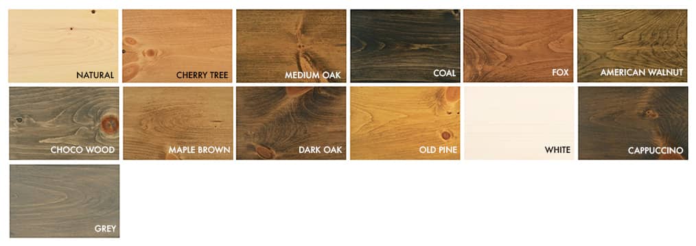 Prato Verde stain colour shades