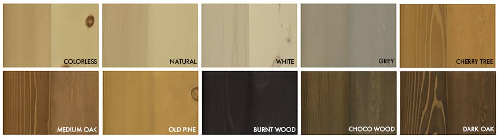 Prato Verde stain colour shades